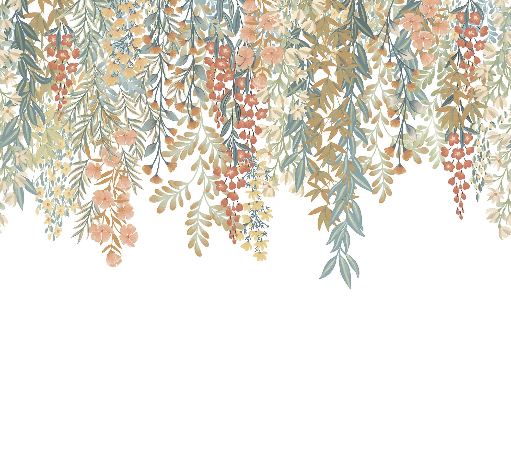 Designs Direct Falling Folliage Beige Wall Mural